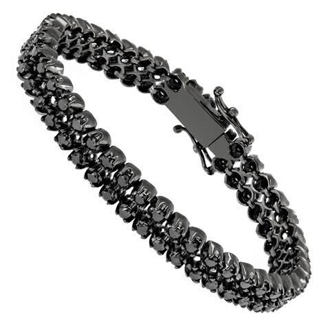 men's bracelets with black diamonds.